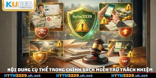 Nội dung cụ thể trong chính sách Miễn trừ trách nhiệm